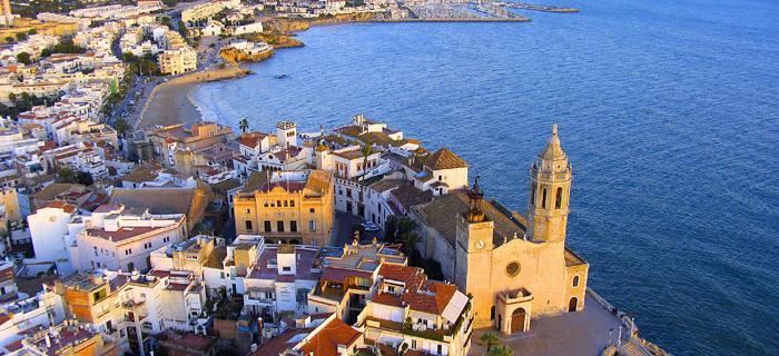 Sunny Apartment Central Sitges Bagian luar foto